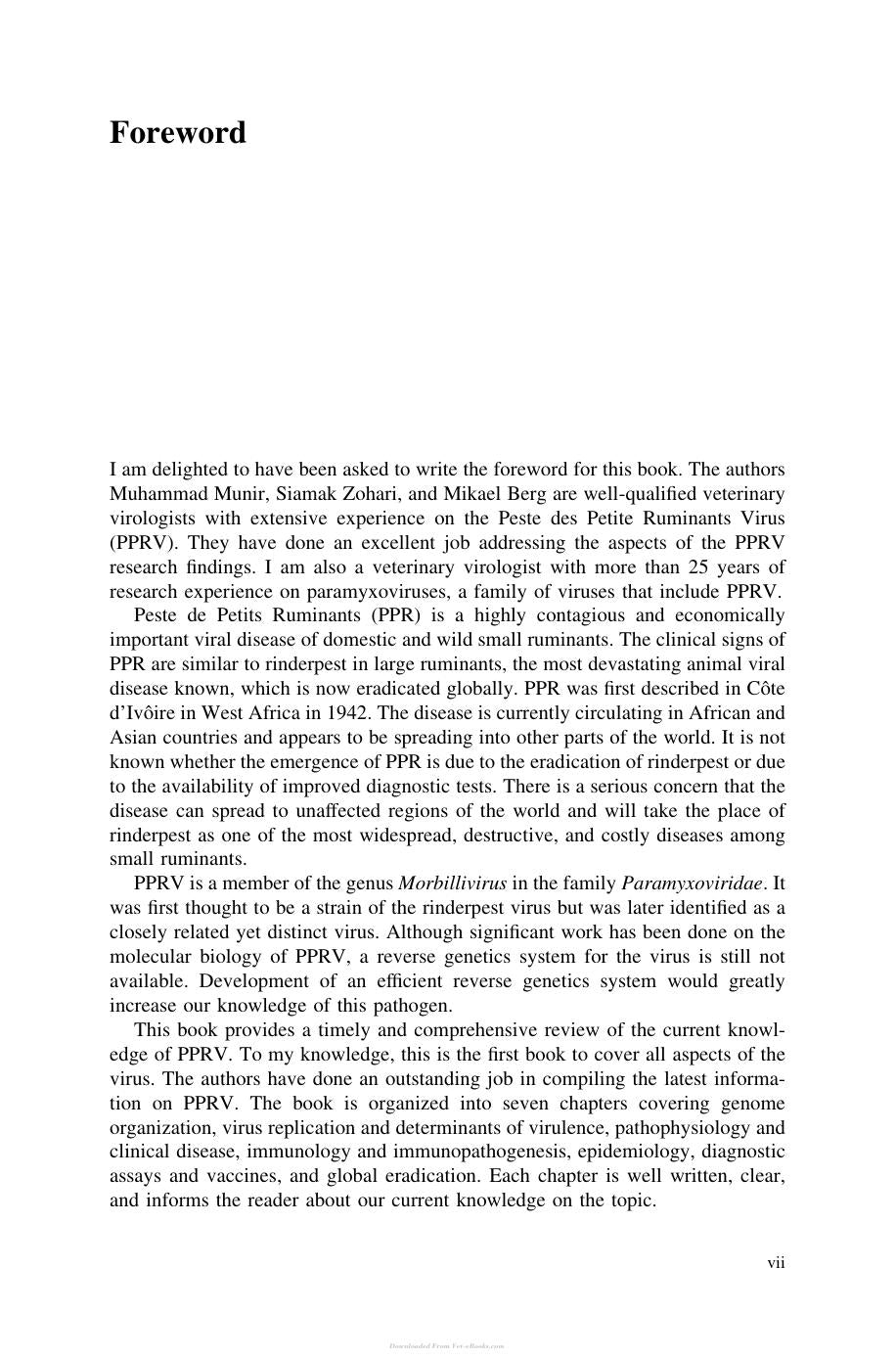 Molecular Biology And Pathogenesis Of Peste Des Petits Ruminants Virus