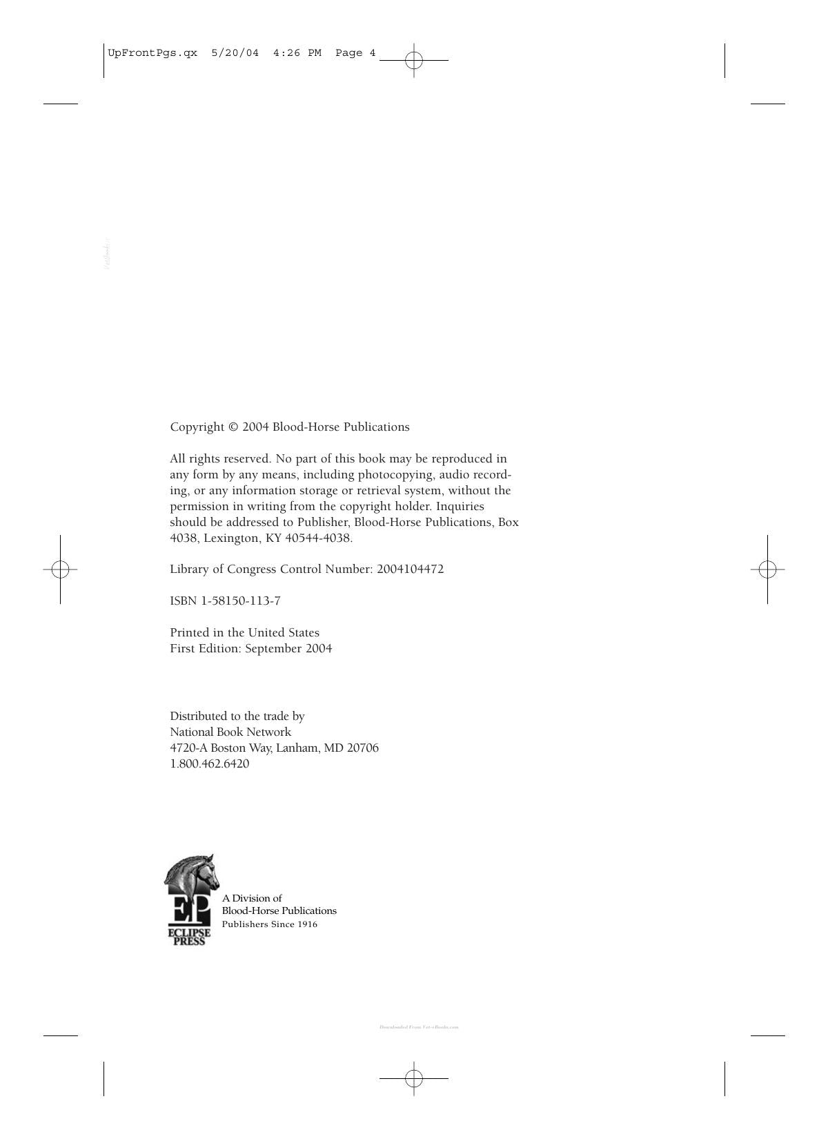 Care And Management Of Horses A Practical Guide For The Horse Owner