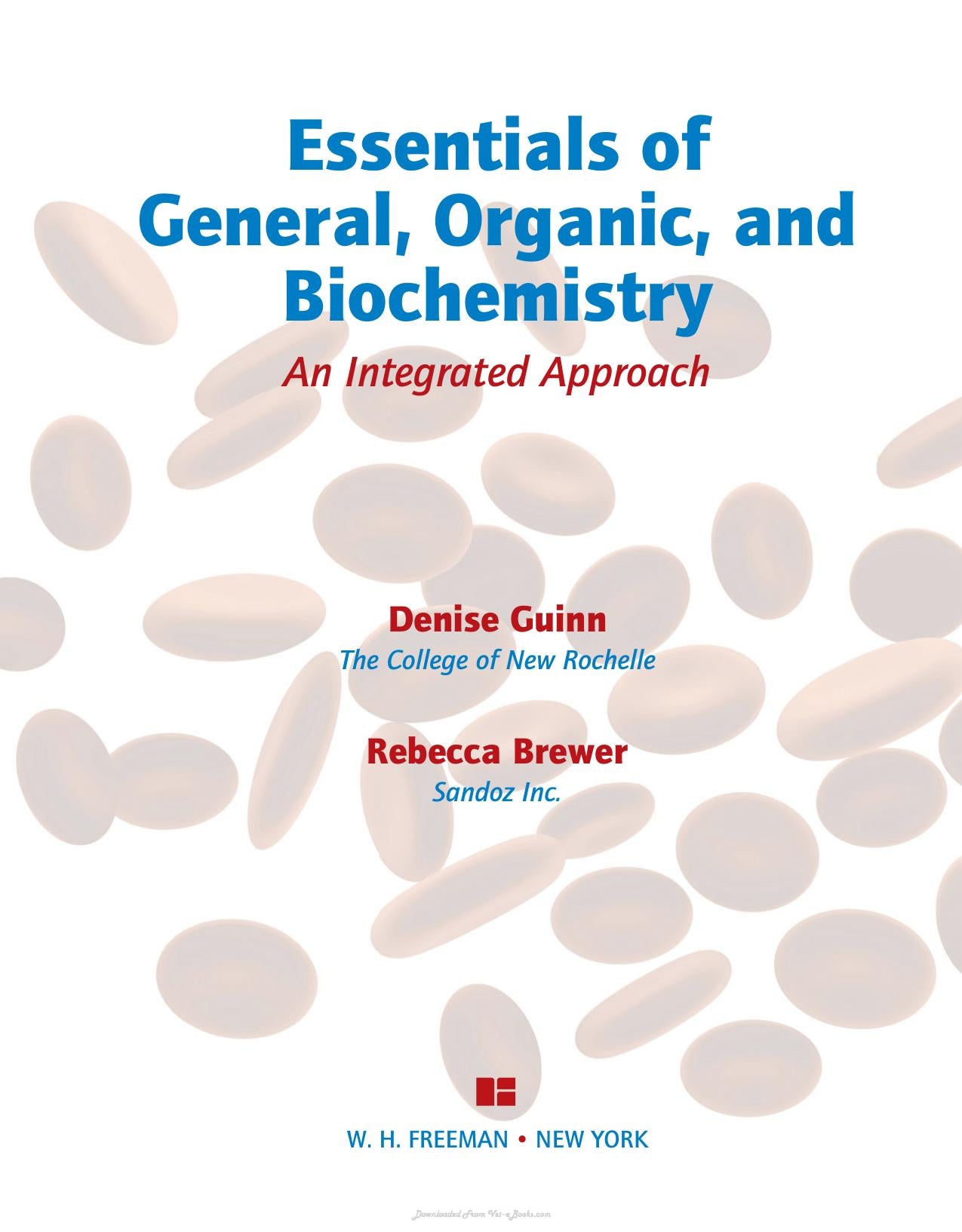 Essentials of General, Organic and Biochemistry
