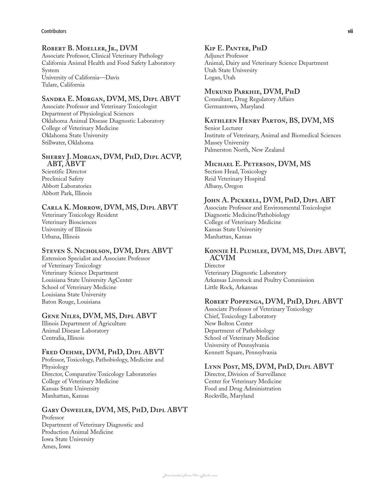 Clinical Veterinary Toxicology