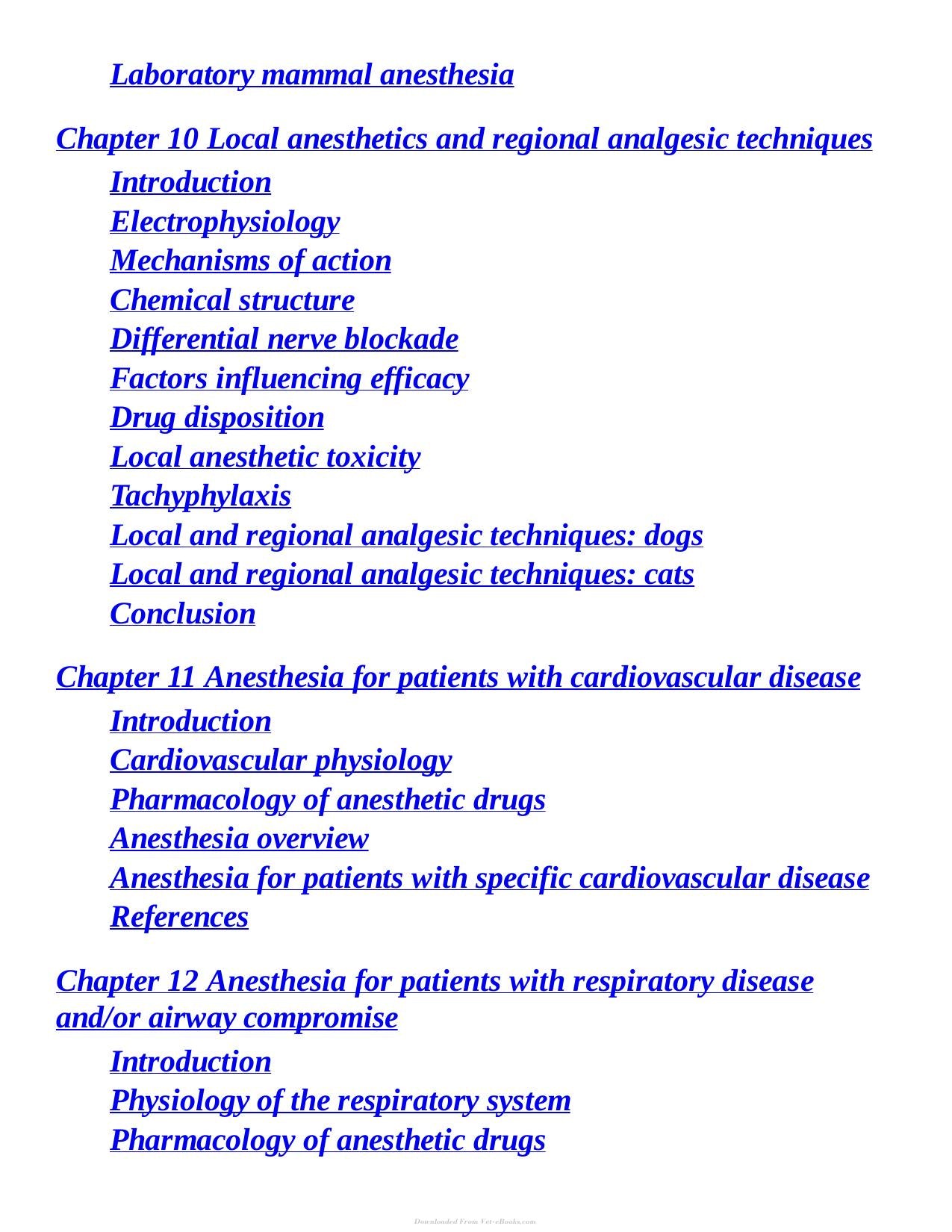 Essentials Of Small Animal Anesthesia And Analgesia 2Nd Edition