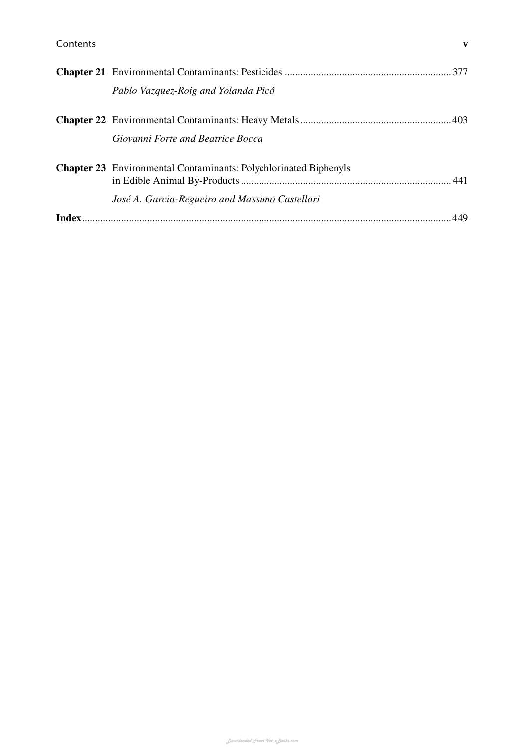 Handbook Of Analysis Of Edible Animal By Products