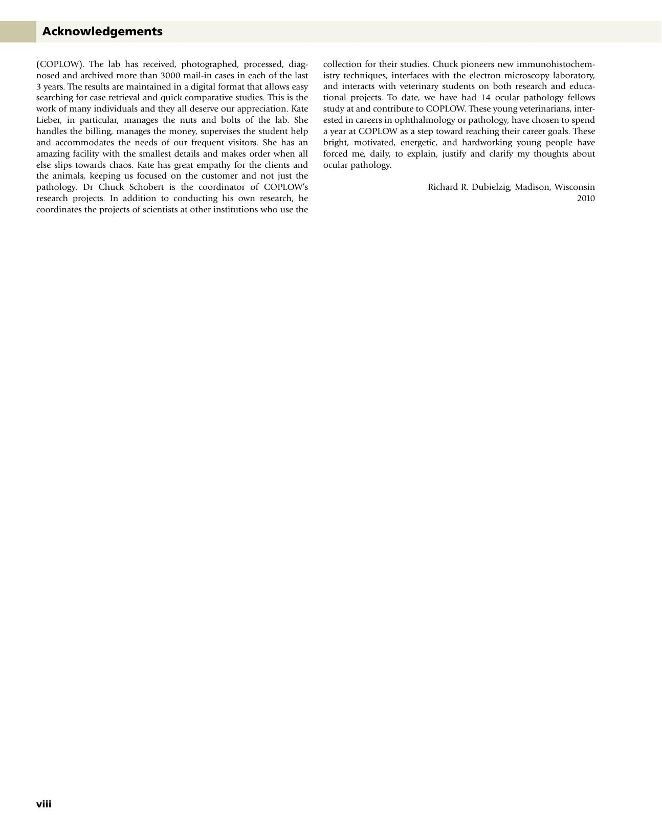 Veterinary Ocular Pathology A Comparative Review
