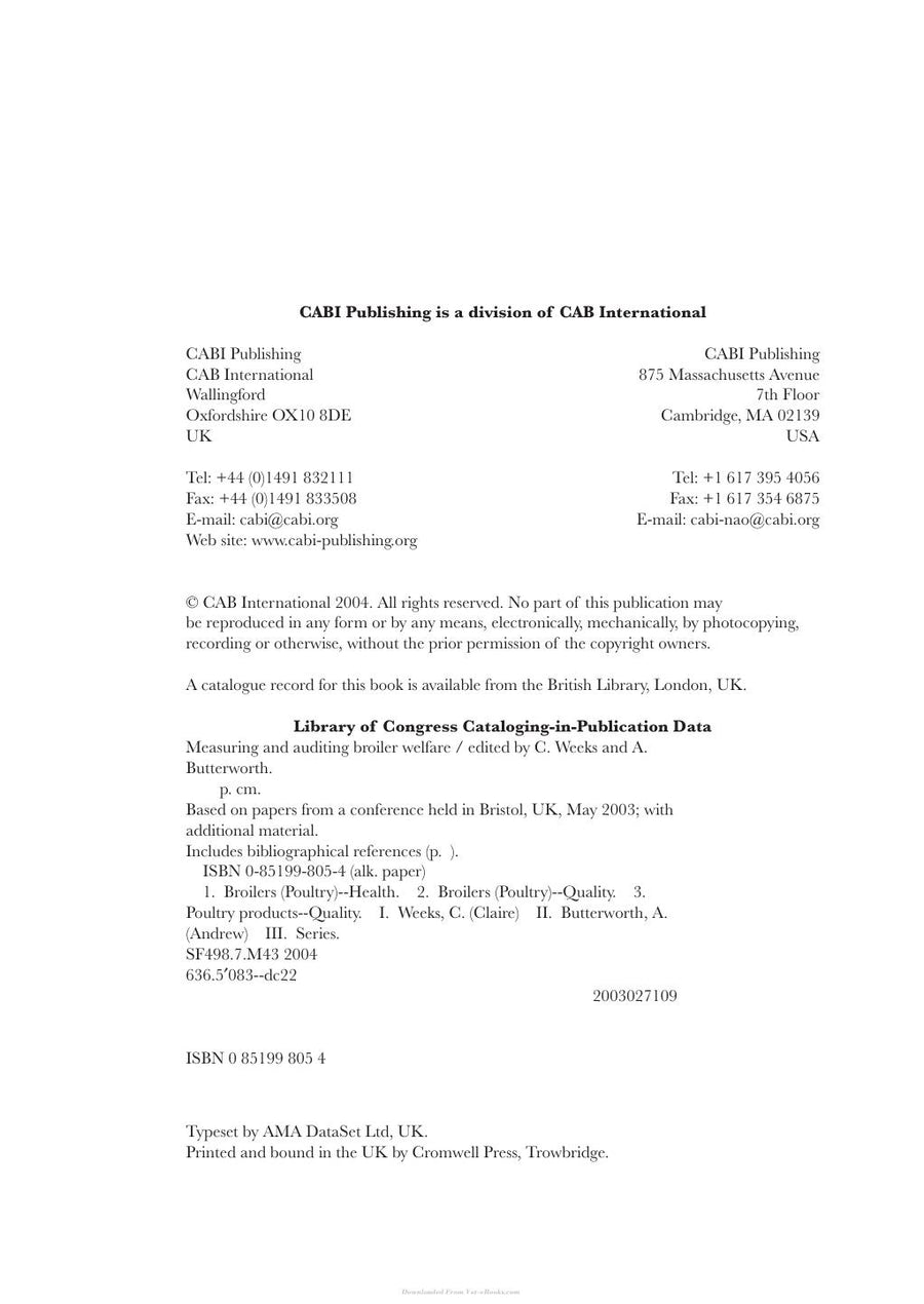 Preview page of Measuring and Auditing Broiler Welfare