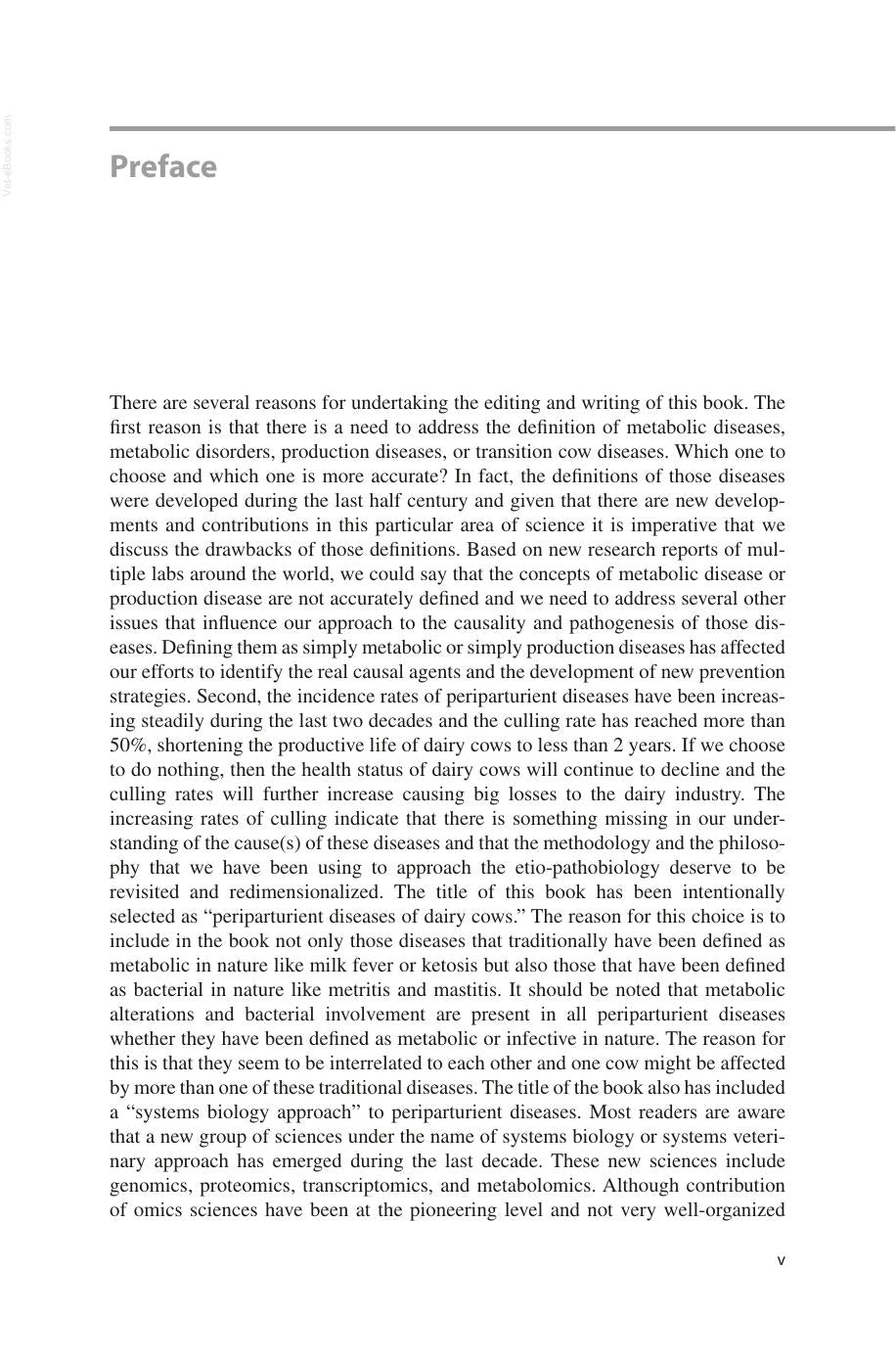 Periparturient Diseases Of Dairy Cows A Systems Biology Approach