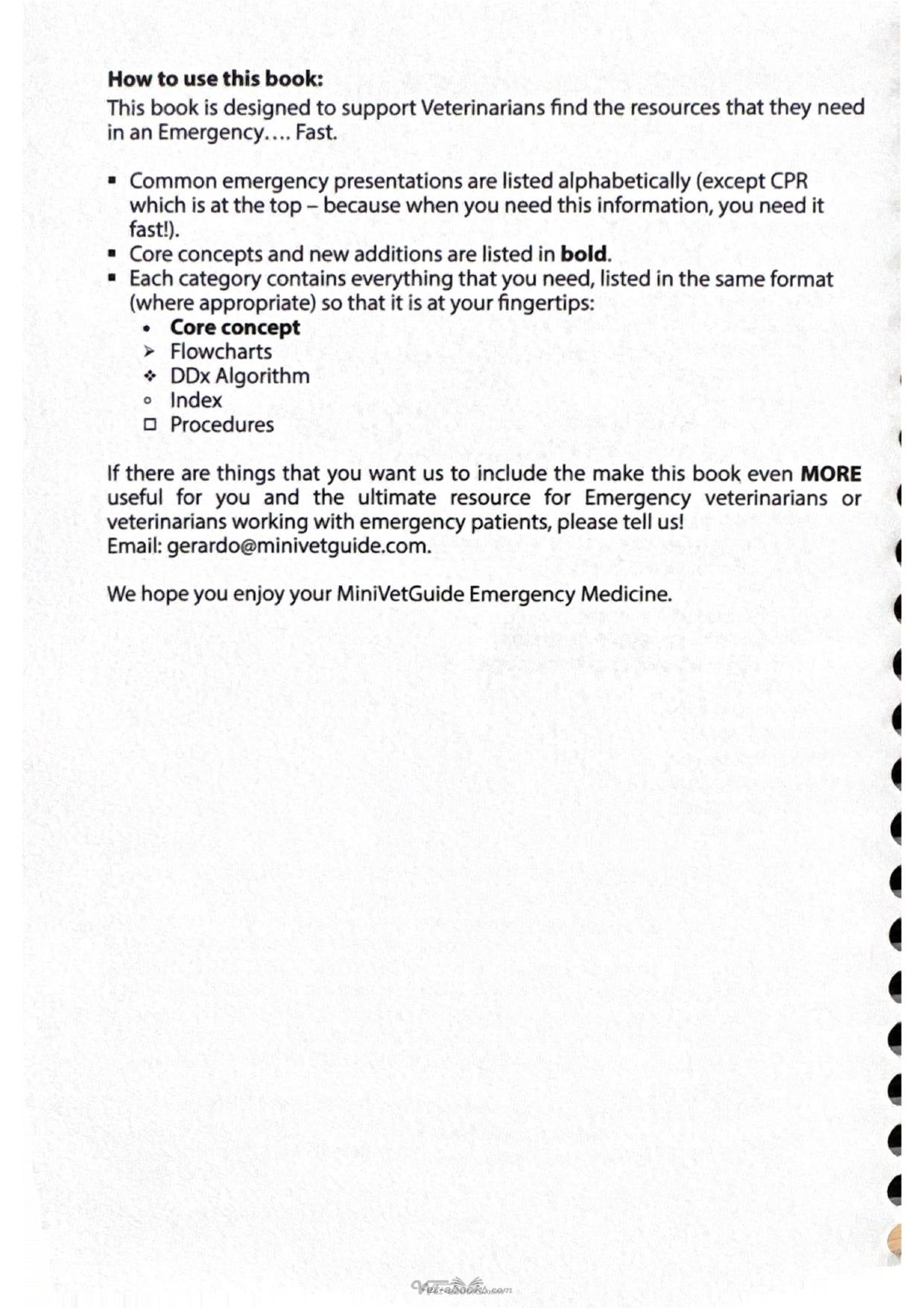 Minivet Guide Emergency Medicine