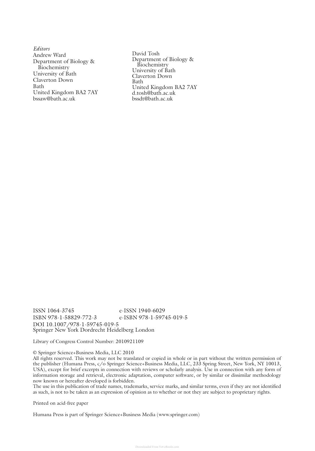 Mouse Cell Culture Methods And Protocols