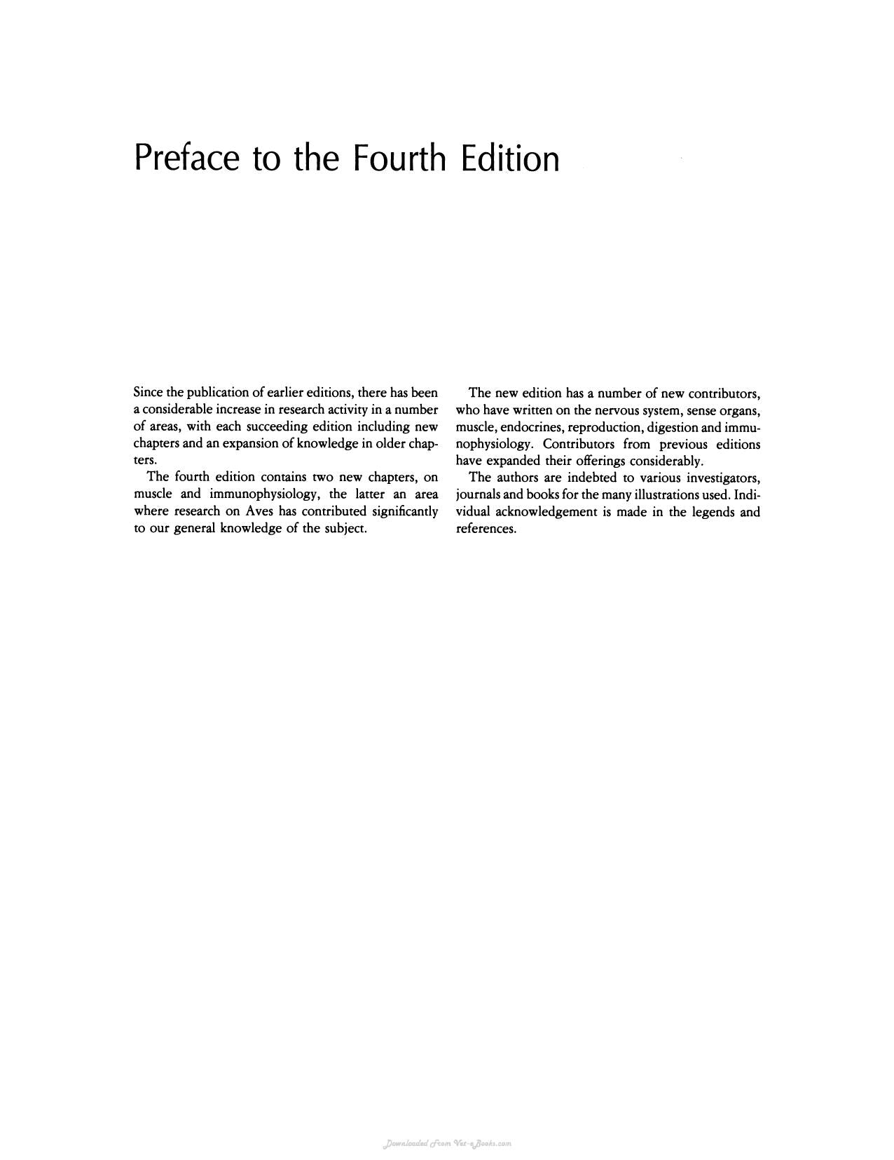 Avian Physiology 4Th Edition