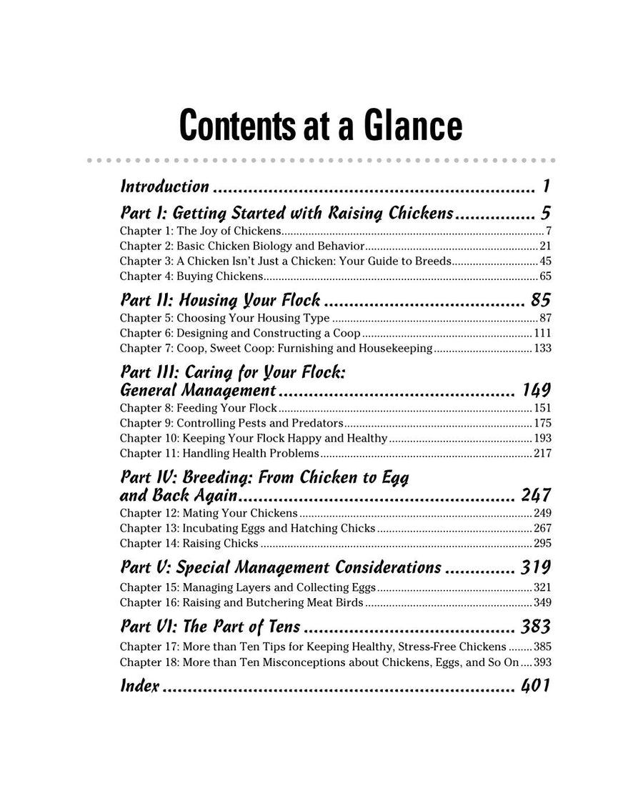 Preview page of Raising Chickens For Dummies 2nd Edition