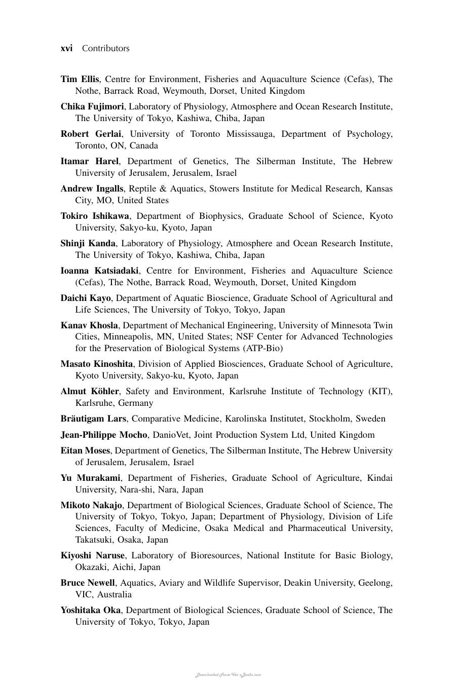 Laboratory Fish In Biomedical Research Biology Husbandry And Research Applications For Zebrafish