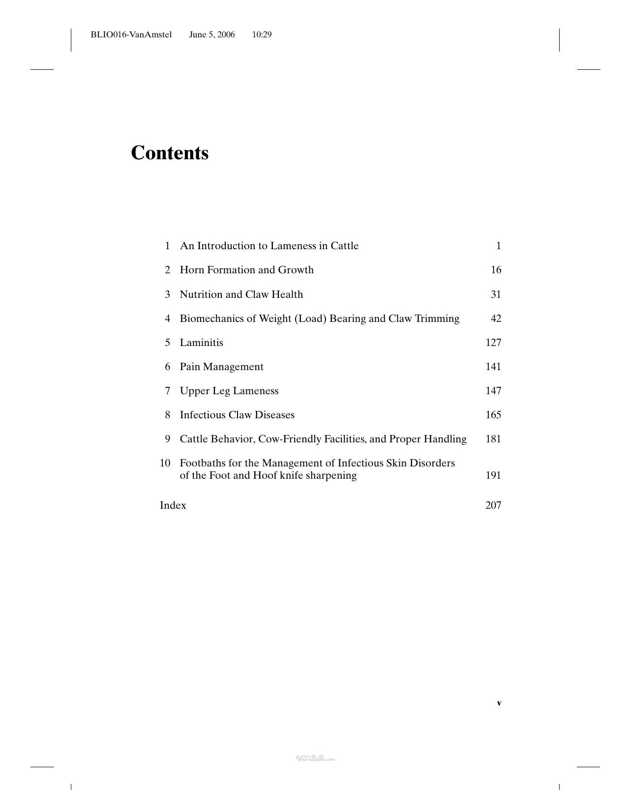 Manual For Treatment And Control Of Lameness In Cattle
