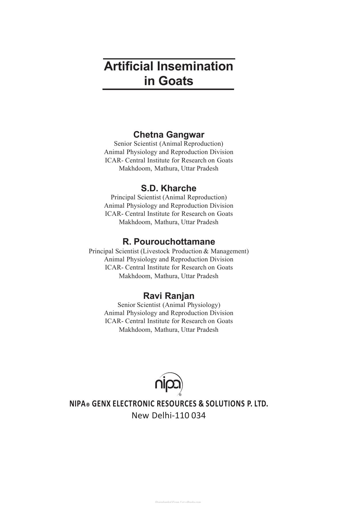 Artificial Insemination In Goats