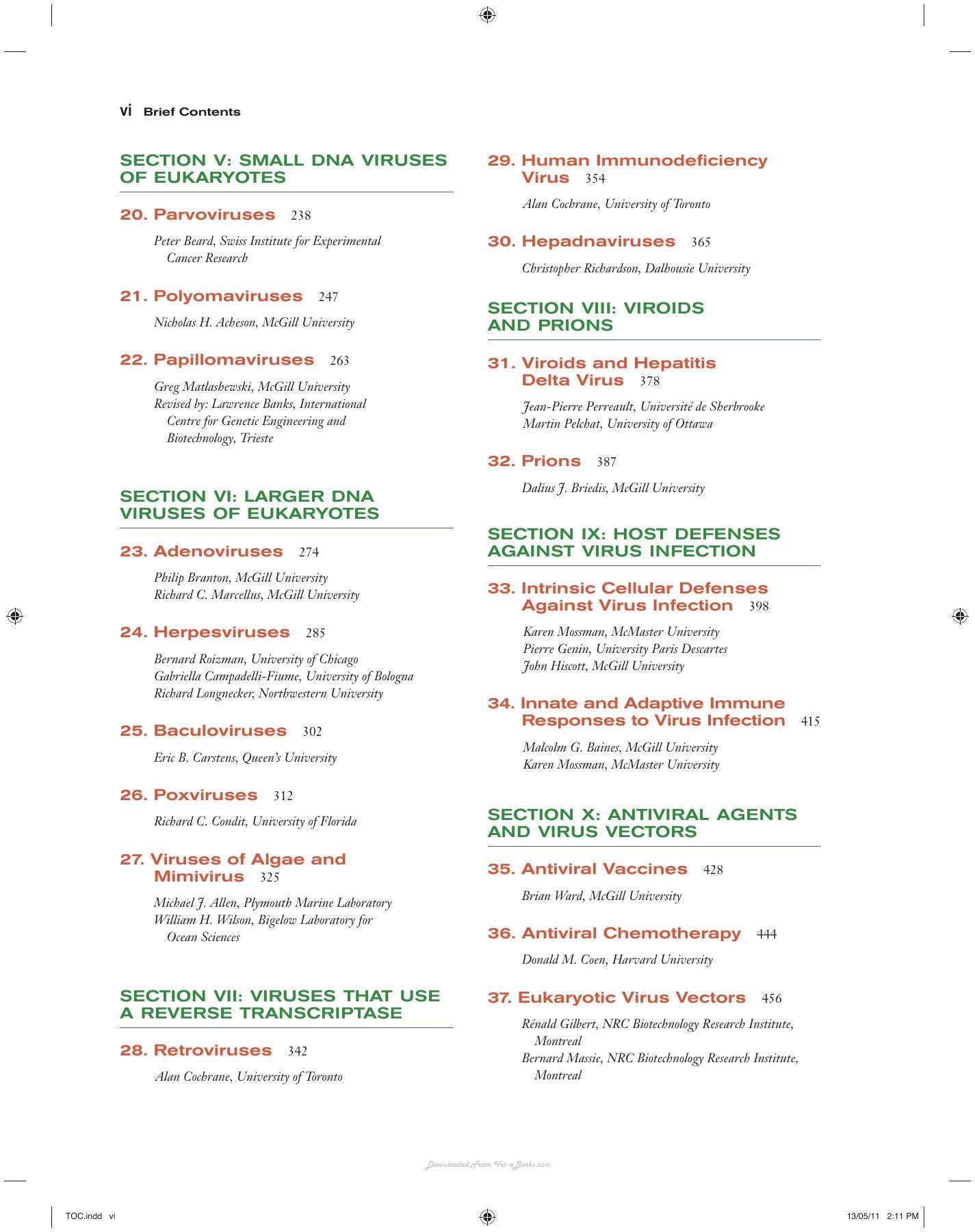 Fundamentals Of Molecular Virology 2Nd Edition