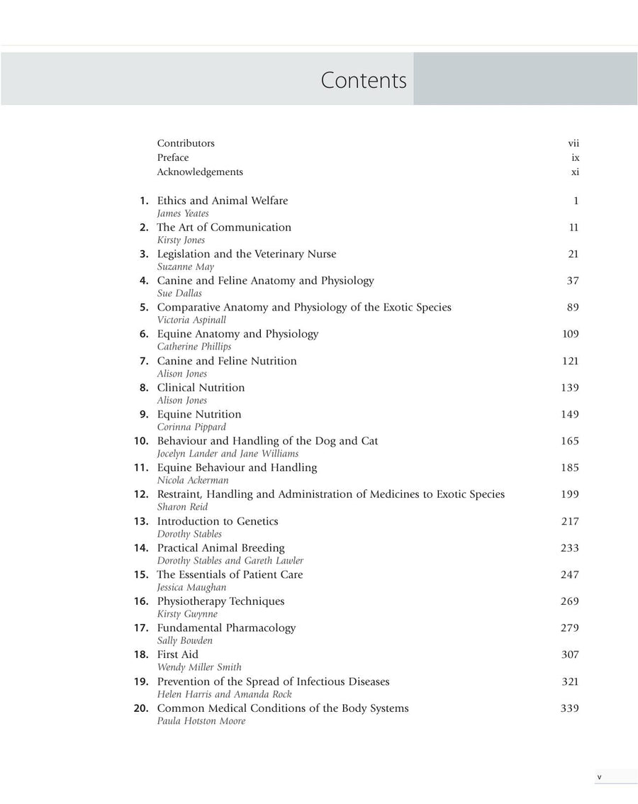 Preview page of The Complete Textbook of Veterinary Nursing 2nd Edition
