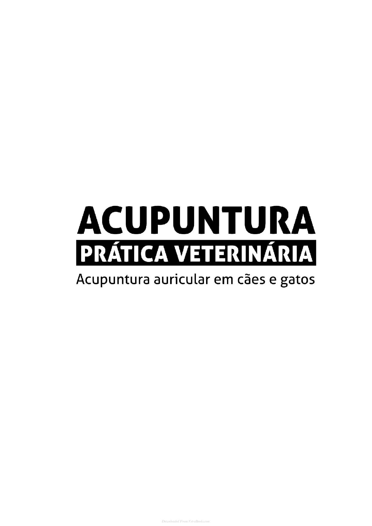 Acupuntura Pratica Veterinaria Acupuntura Auricular Em Caes E Gatos