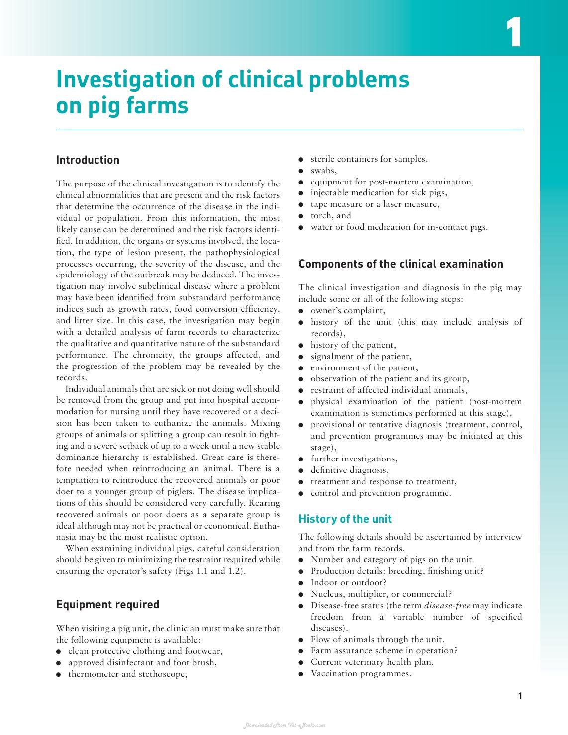 Handbook Of Pig Medicine