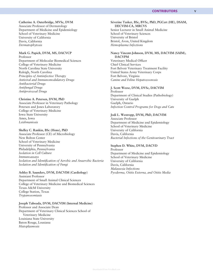 Preview page of Canine and Feline Infectious Diseases