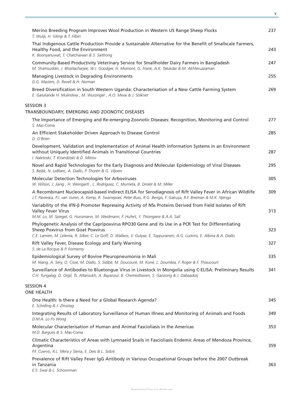 Sustainable Improvement Of Animal Production And Health