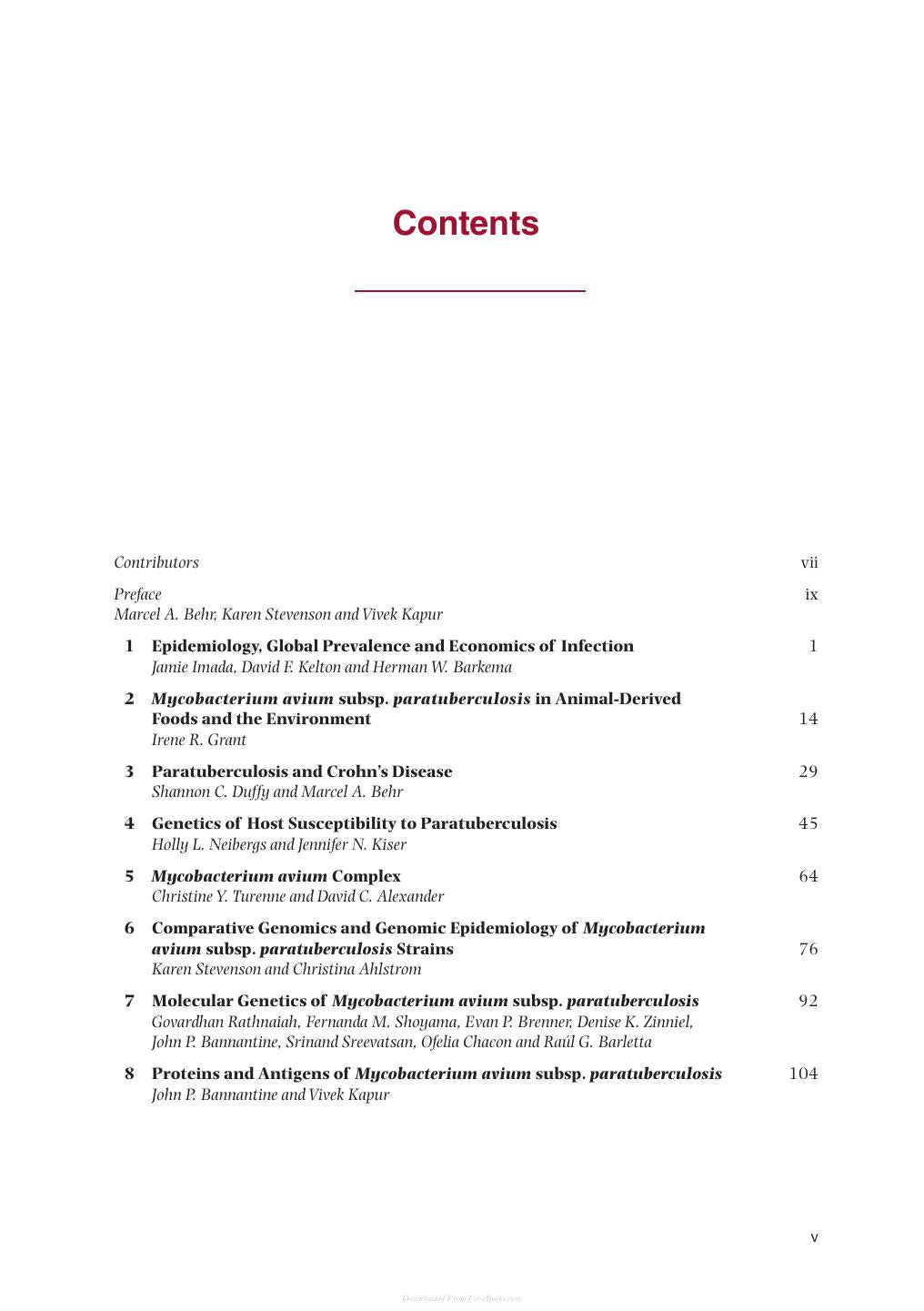 Paratuberculosis Organism Disease Control 2Nd Edition
