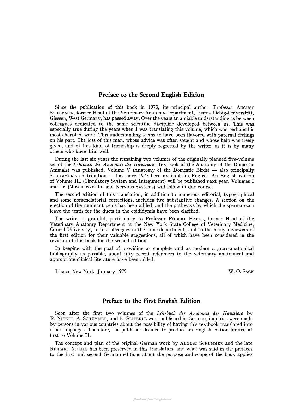 The Viscera Of The Domestic Mammals 2Nd Revised Edition