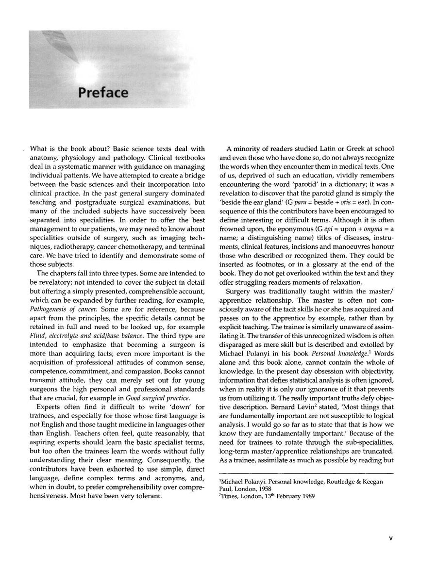 Preview page of Clinical Surgery in General 4th Edition