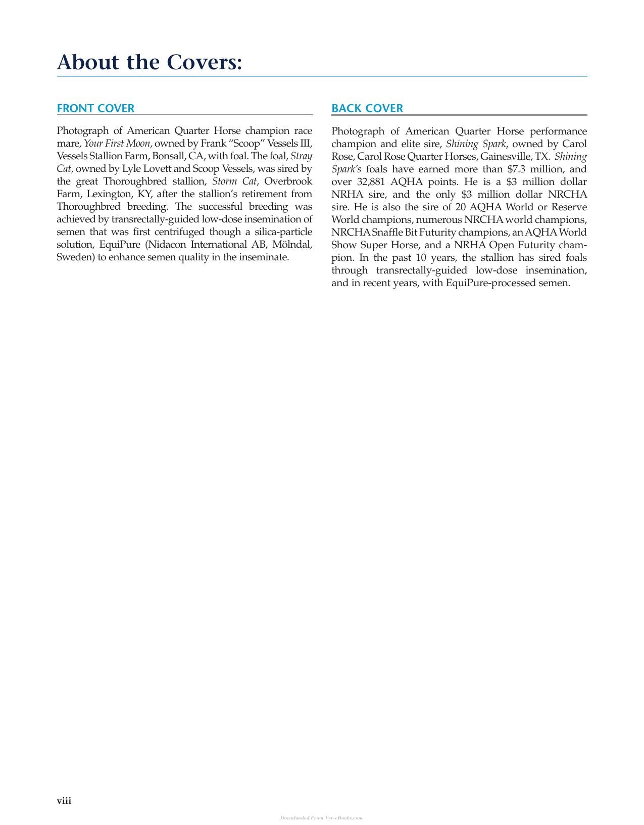 Manual Of Equine Reproduction 3Rd Edition