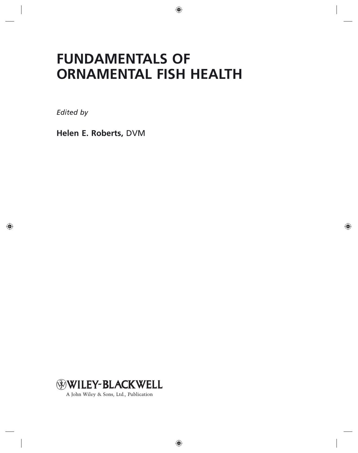 Fundamentals of Ornamental Fish Health
