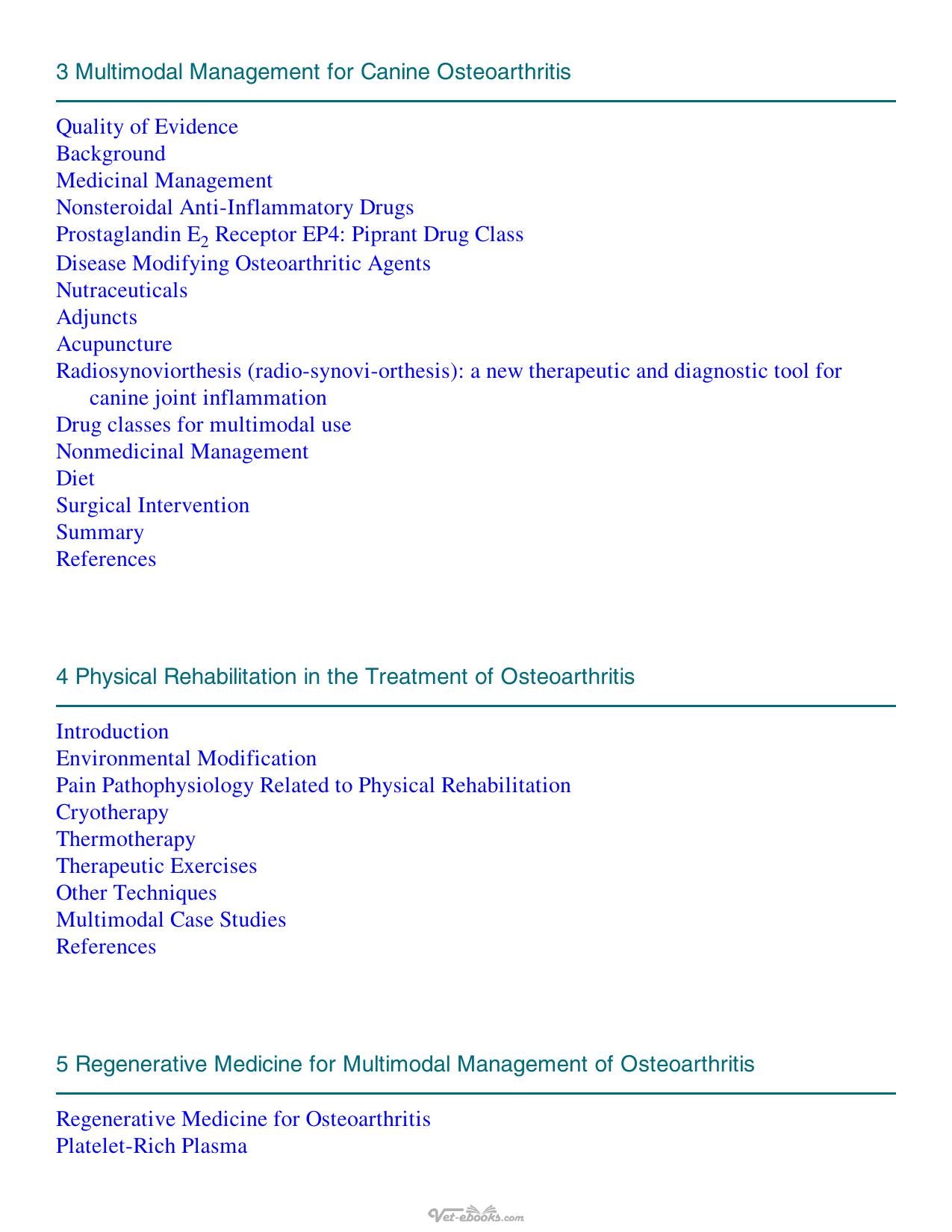 Multimodal Management Of Canine Osteoarthritis 2Nd Edition