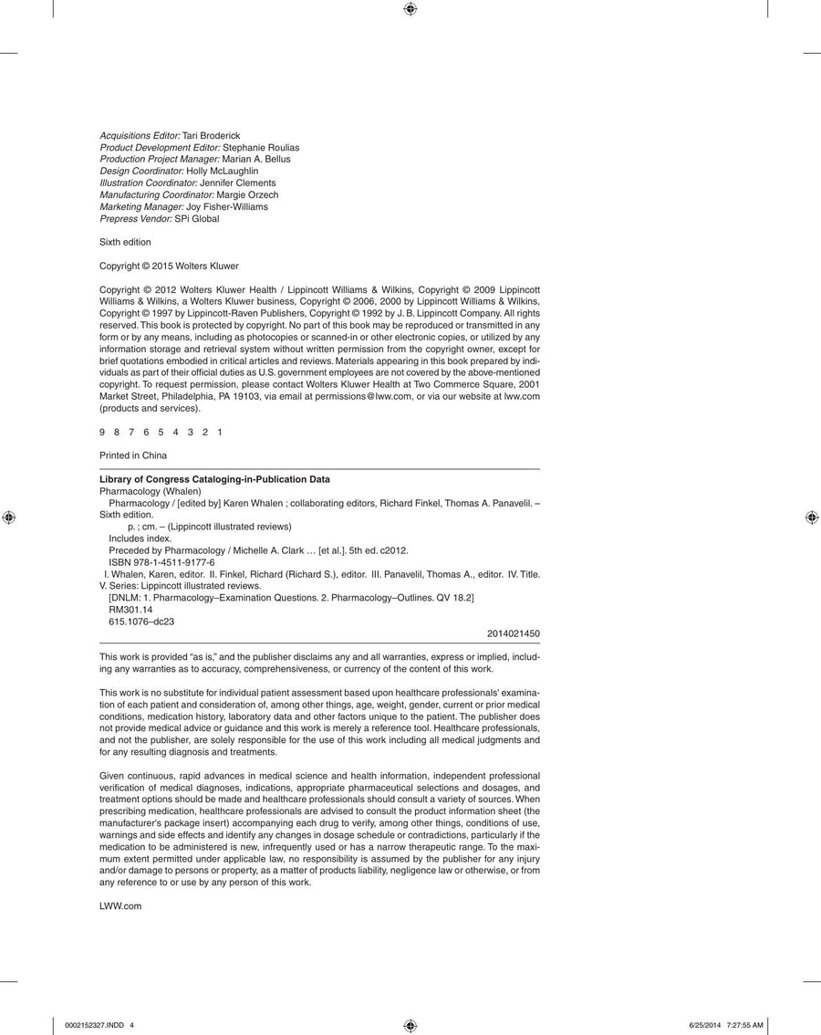 Preview page of Lippincotts Illustrated Reviews Pharmacology 6TH Edition