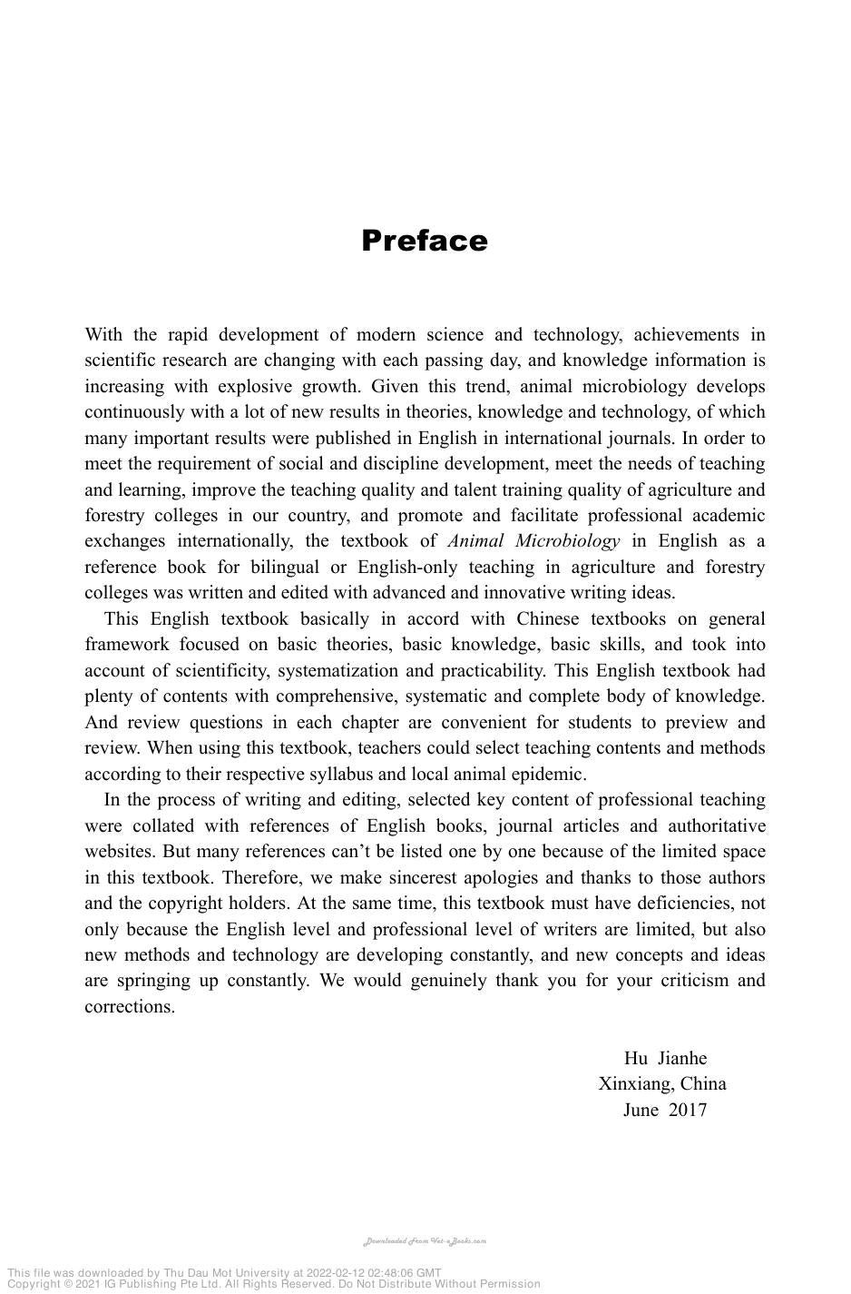 Animal Microbiology