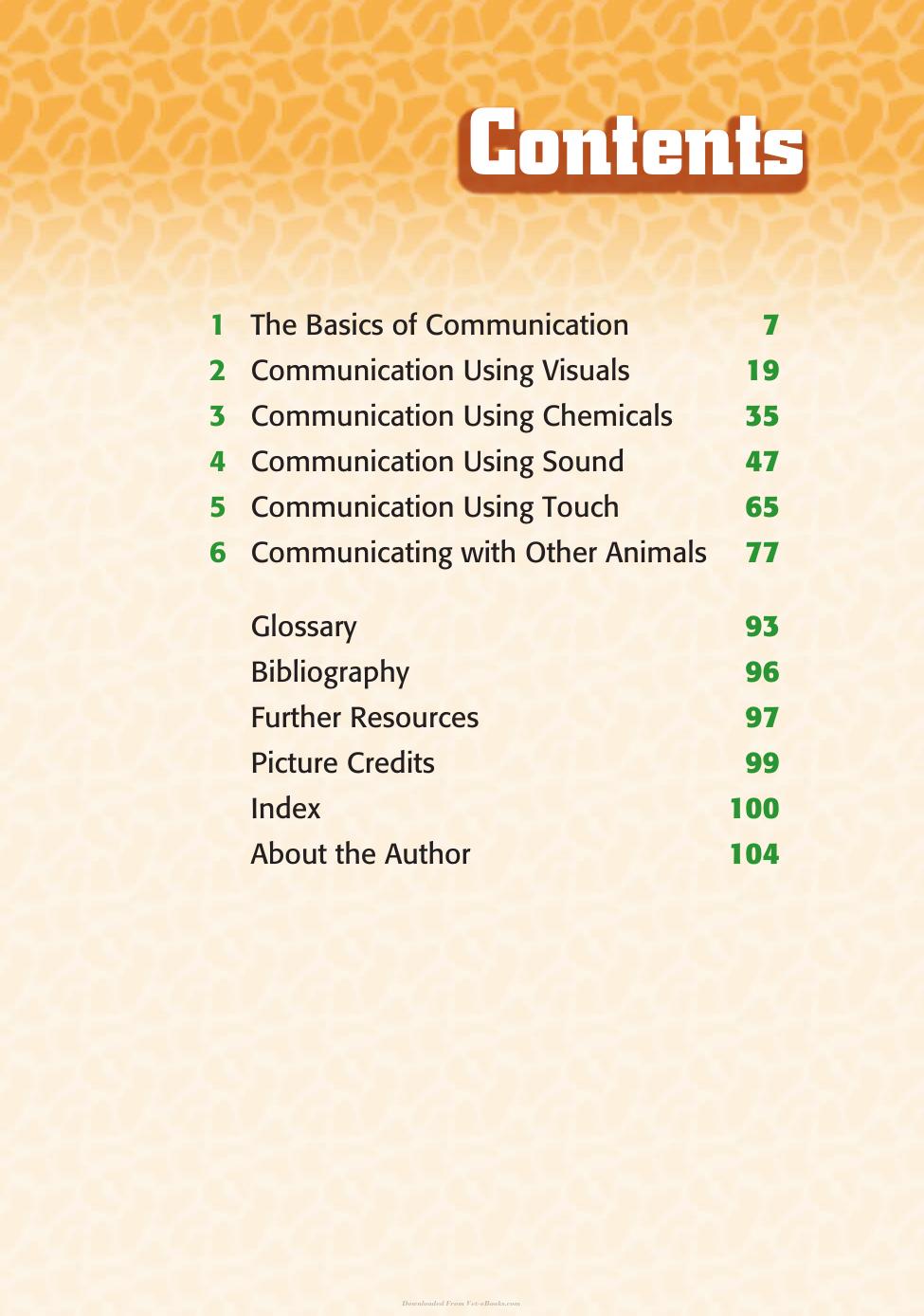 Animal Behavior Animal Communication
