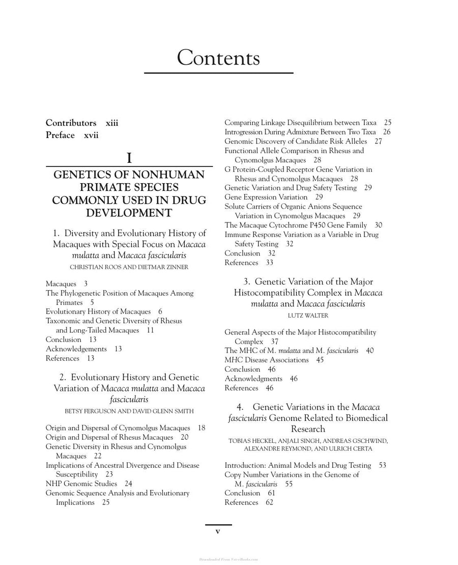 Preview page of The Nonhuman Primate in Nonclinical Drug Development and Safety Assessment