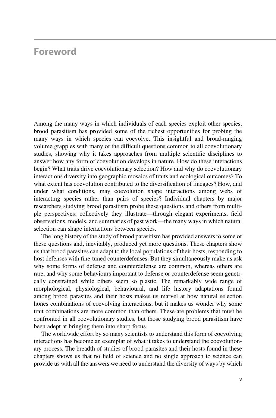 Avian Brood Parasitism Behaviour Ecology Evolution And Coevolution