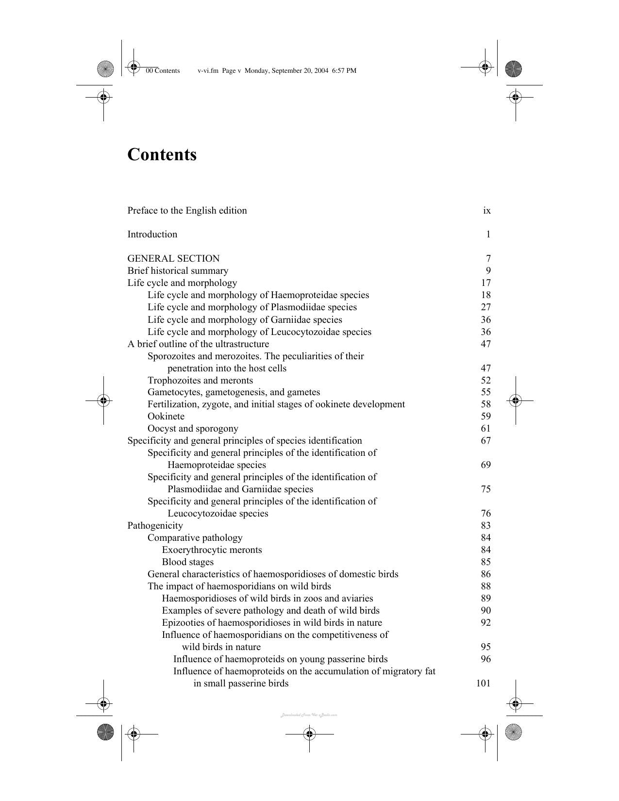 Avian Malaria Parasites And Other Haemosporidia