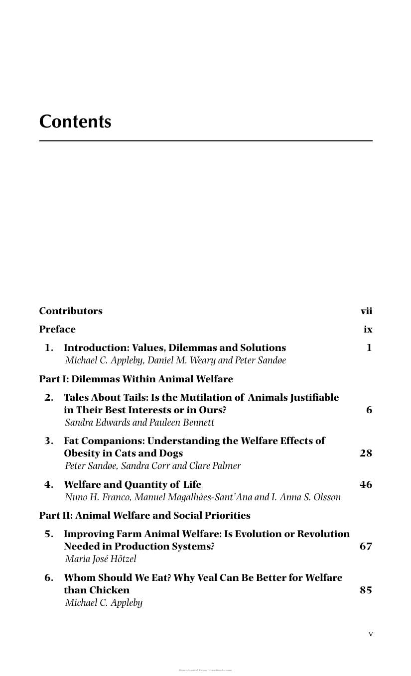 Dilemmas In Animal Welfare