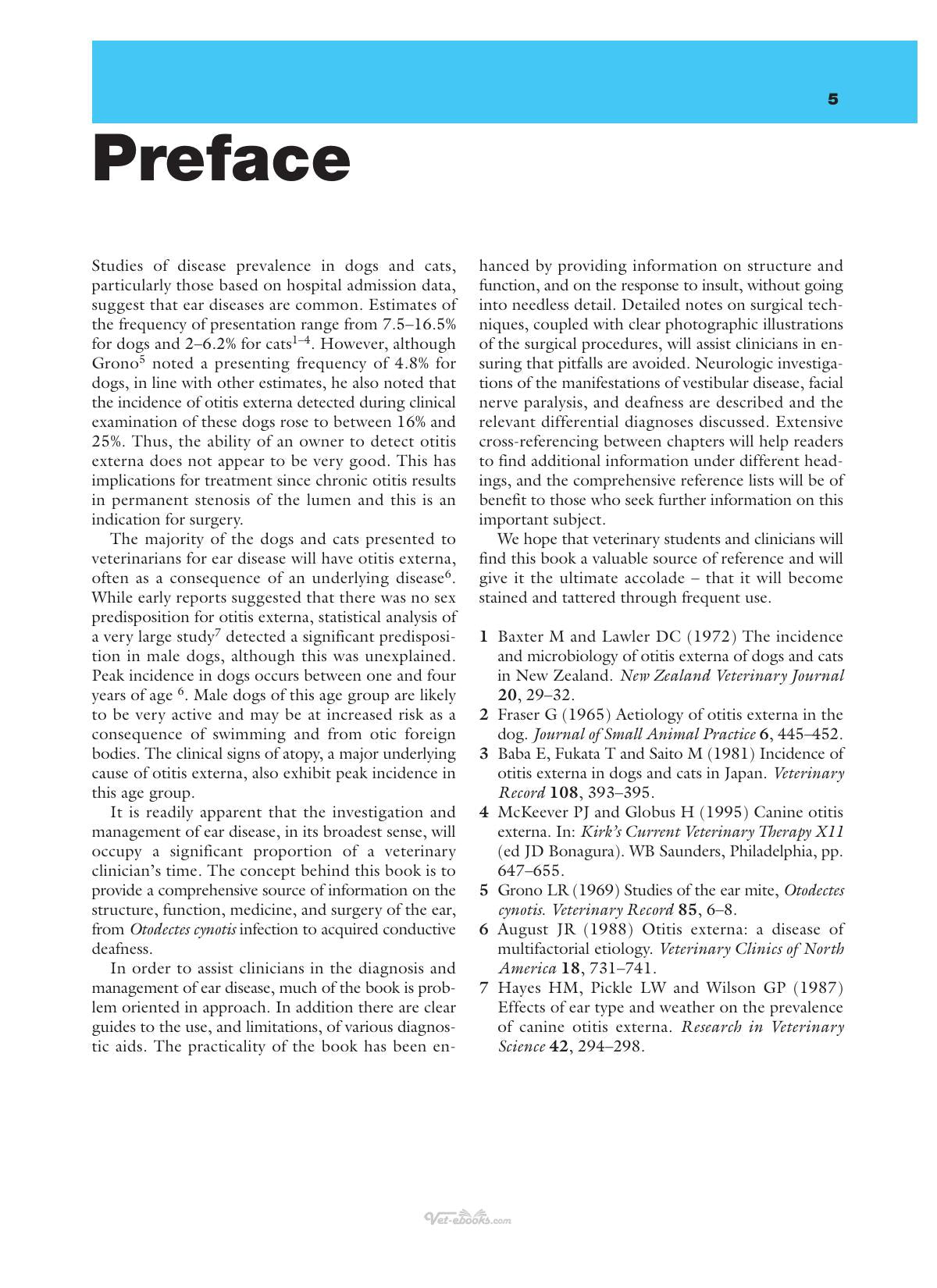 Ear Diseases Of The Dog And Cat