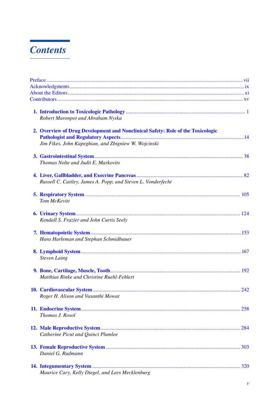 Preview page of Toxicologic Pathology a Primer