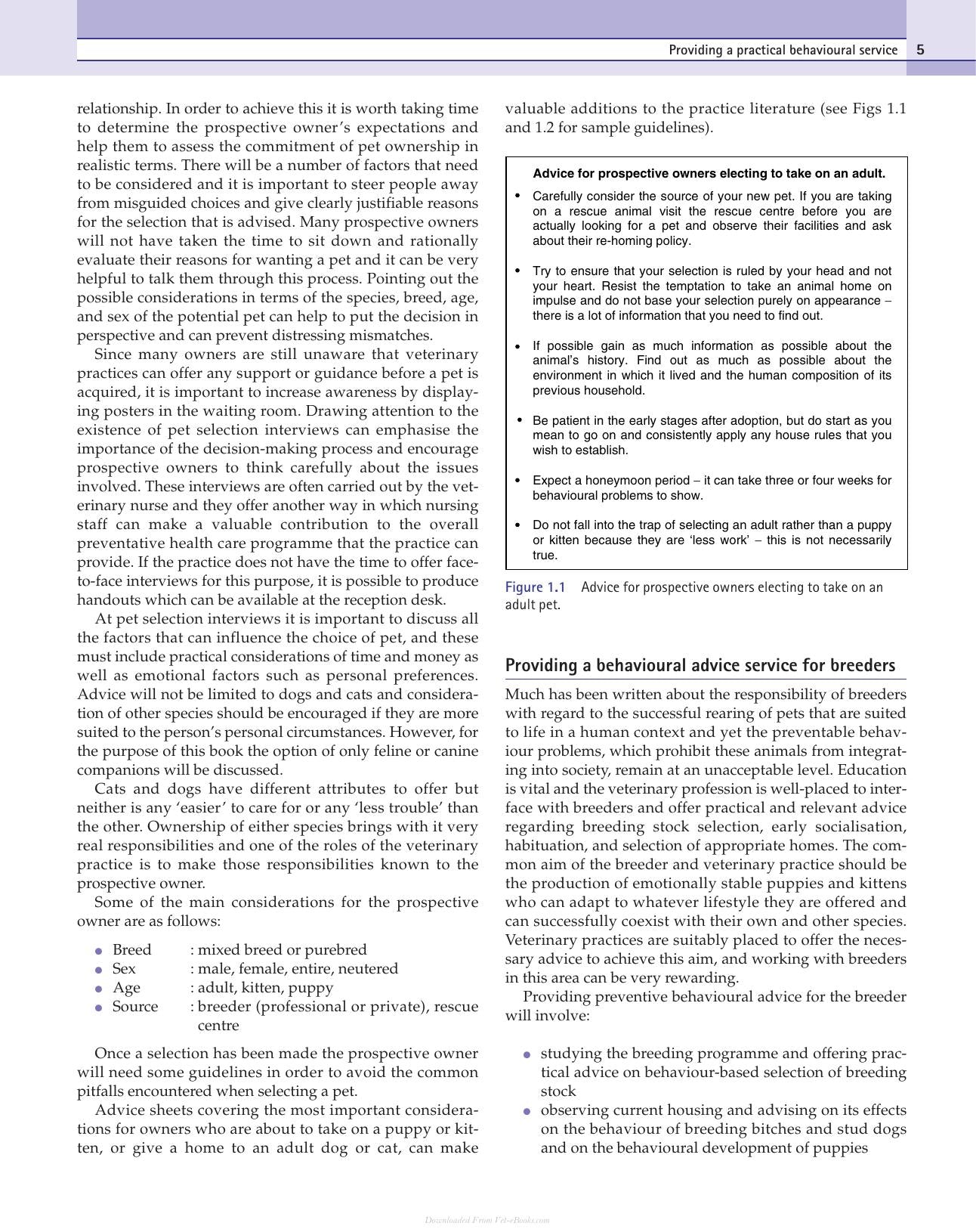 Behaviour Problems in Small Animals Practical Advice for the Veterinary Team