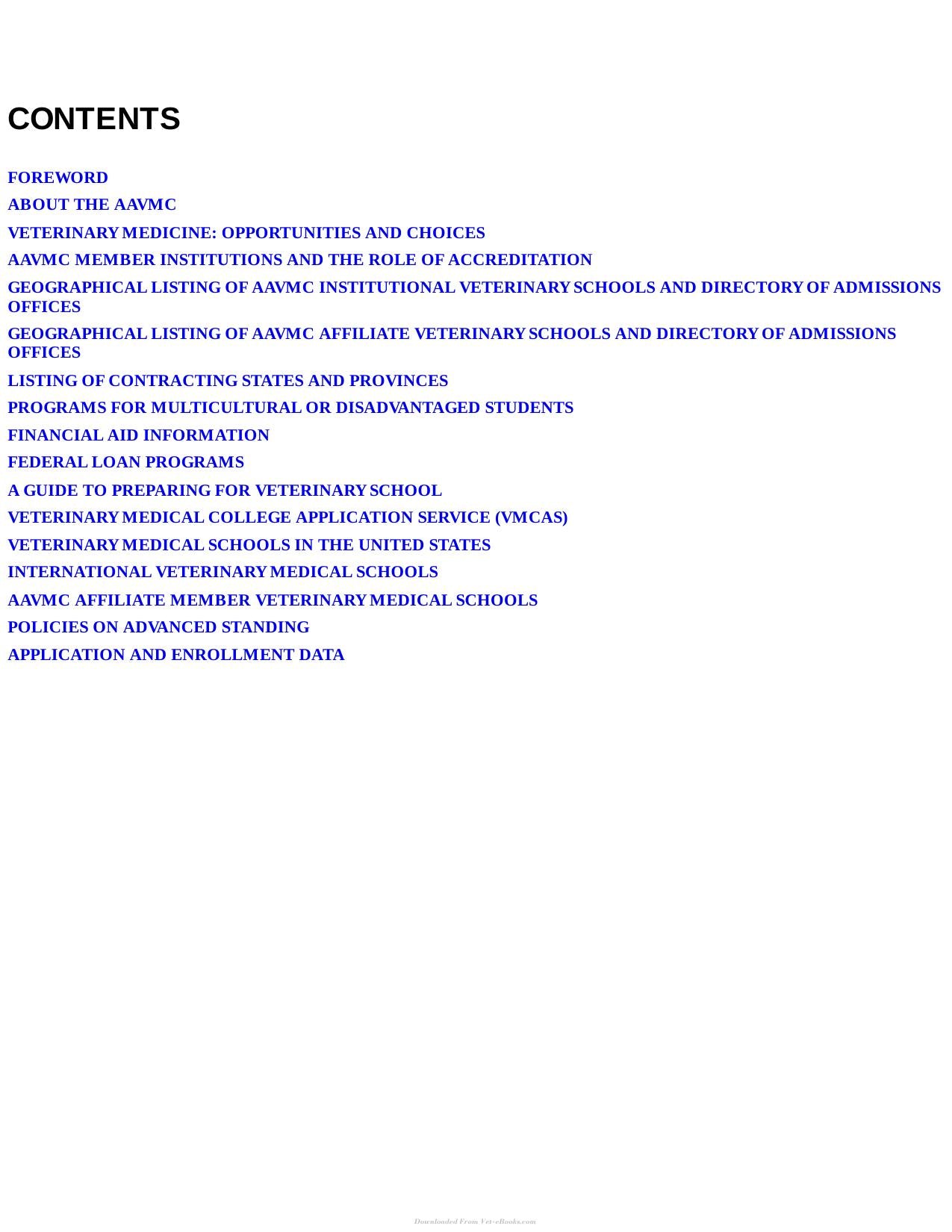 Veterinary Medical School Admission Requirements Vmsar 2018 Edition For 2019 Matriculation