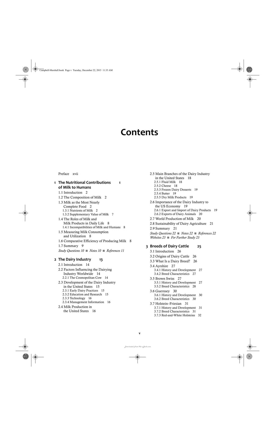 Preview page of Dairy Production and Processing the Science of Milk and Milk Products