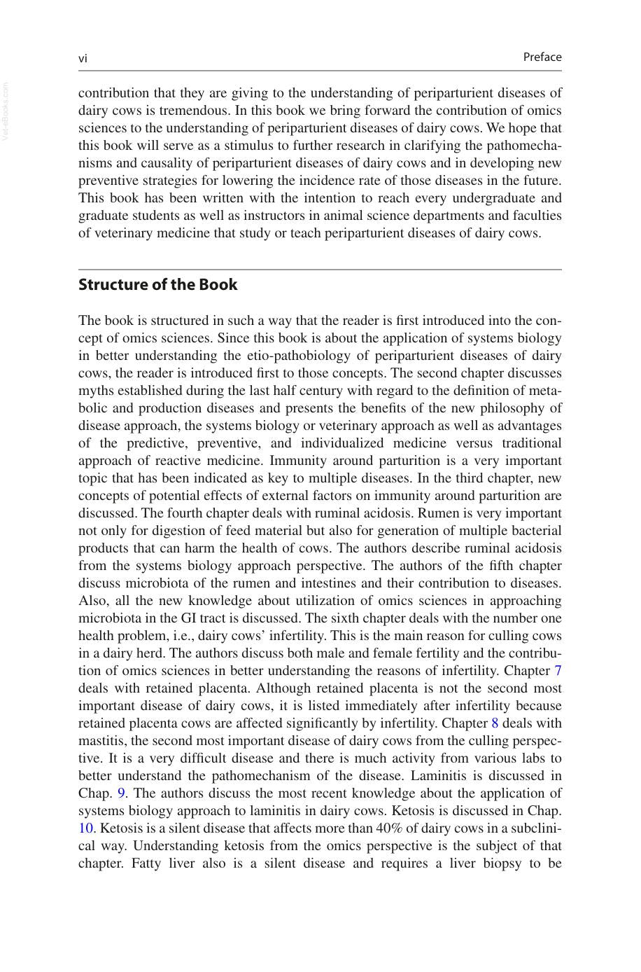 Periparturient Diseases Of Dairy Cows A Systems Biology Approach