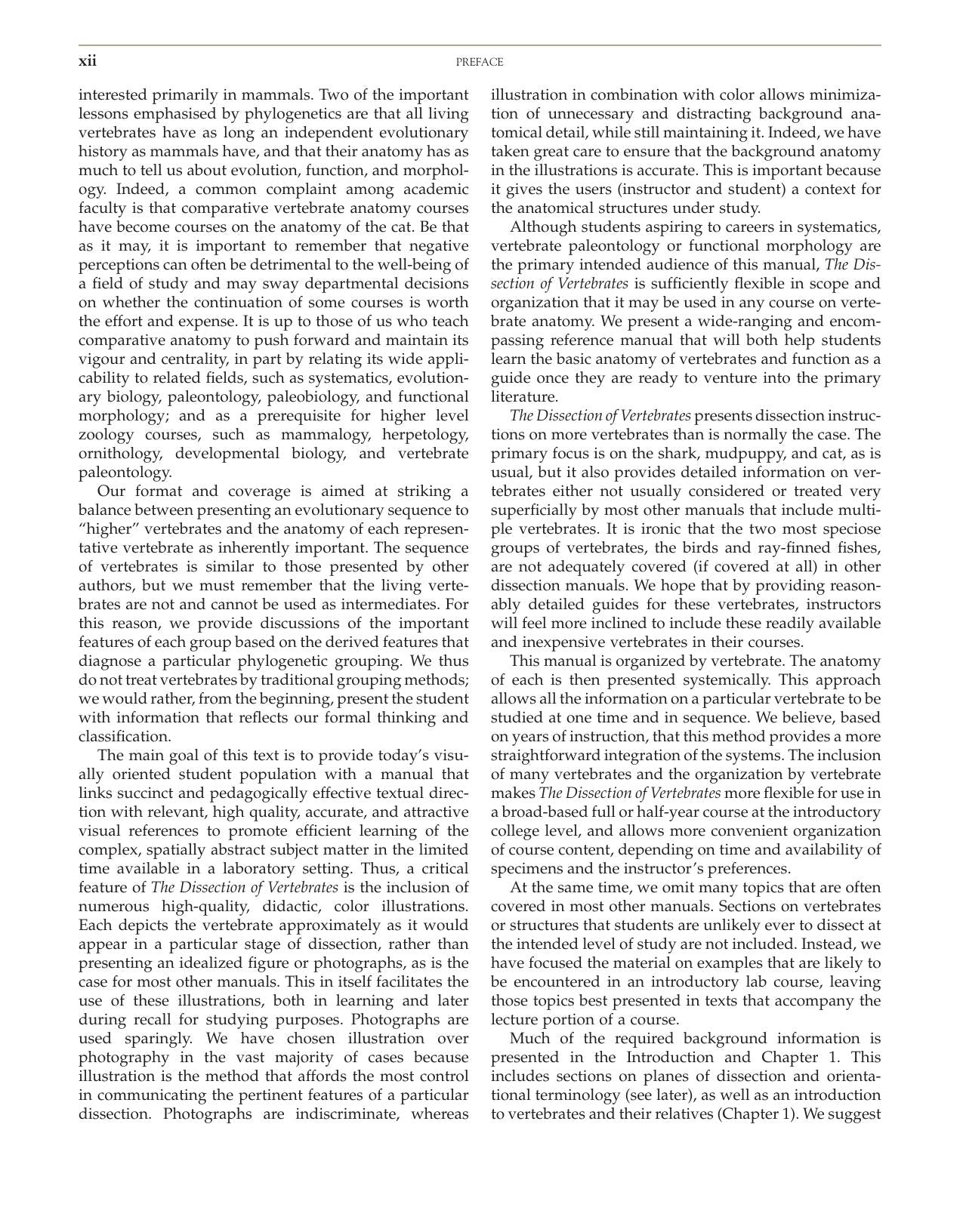 The Dissection Of Vertebrates 2Nd Edition