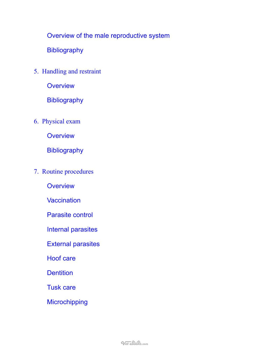 Preview page of Potbellied Pig Veterinary Medicine