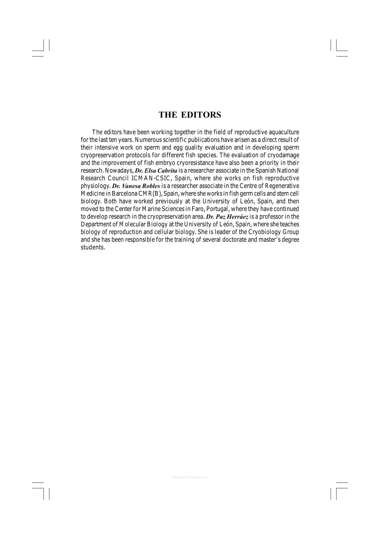 Methods In Reproductive Aquaculture Marine And Freshwater Species