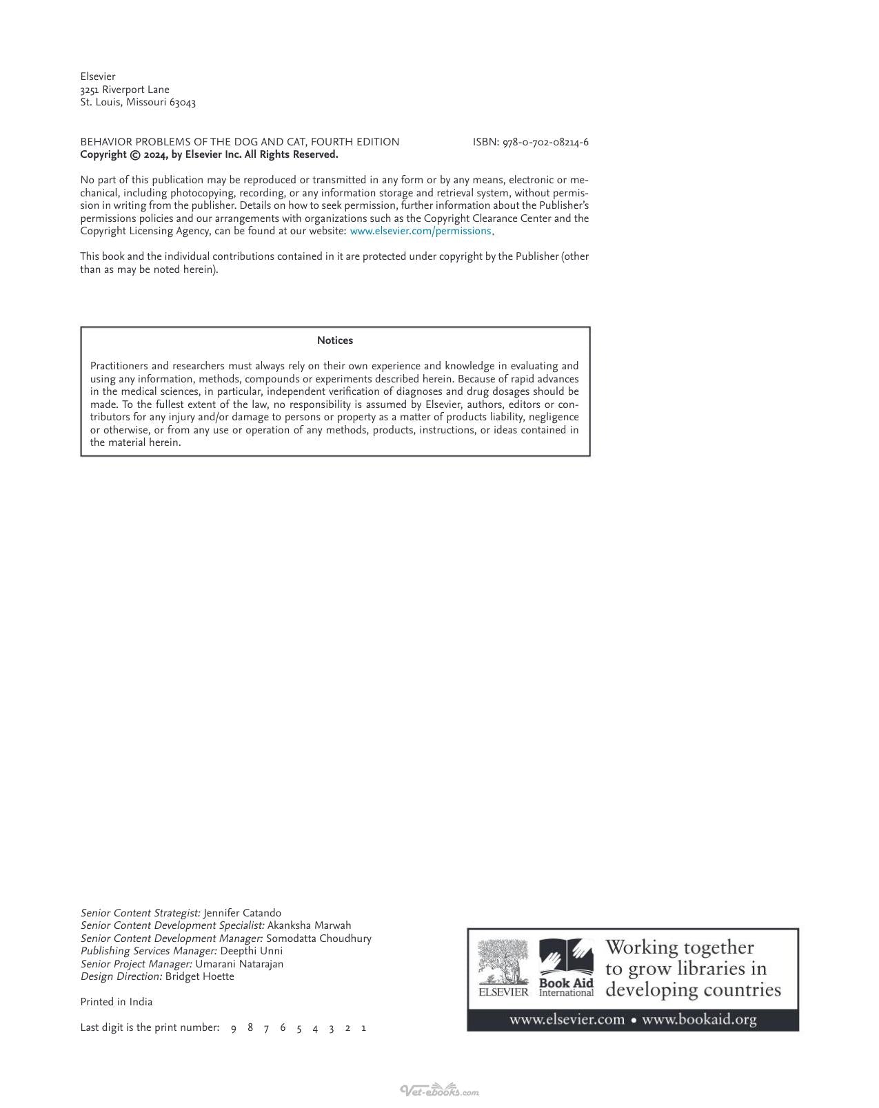 Behavior Problems Of The Dog And Cat 4Th Edition