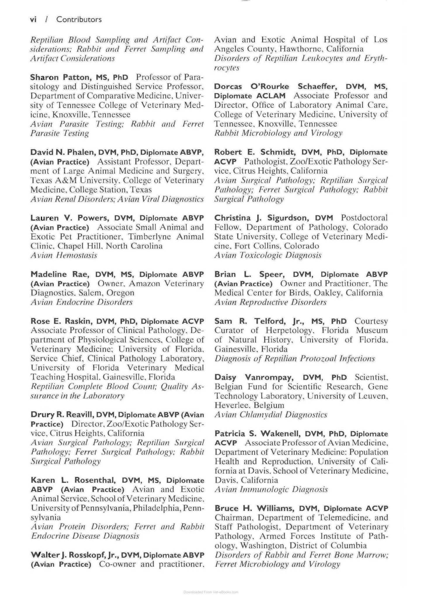Laboratory Medicine Avian And Exotic Pets