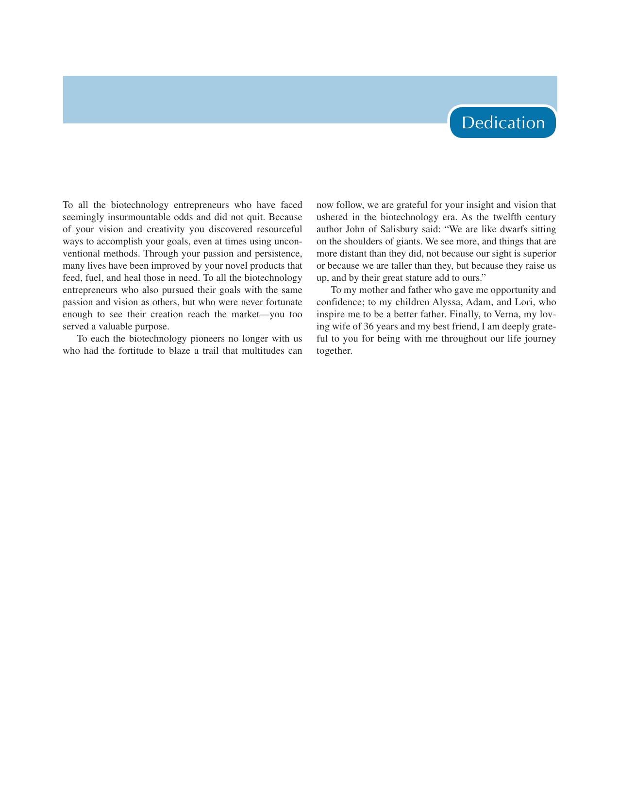 Biotechnology Entrepreneurship Starting Managing And Leading Biotech Companies