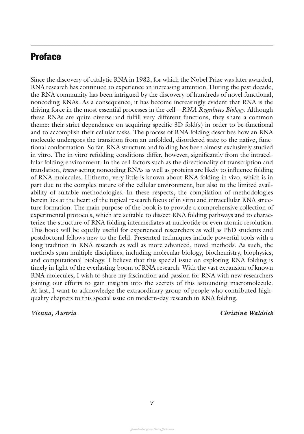 Rna Folding Methods And Protocols