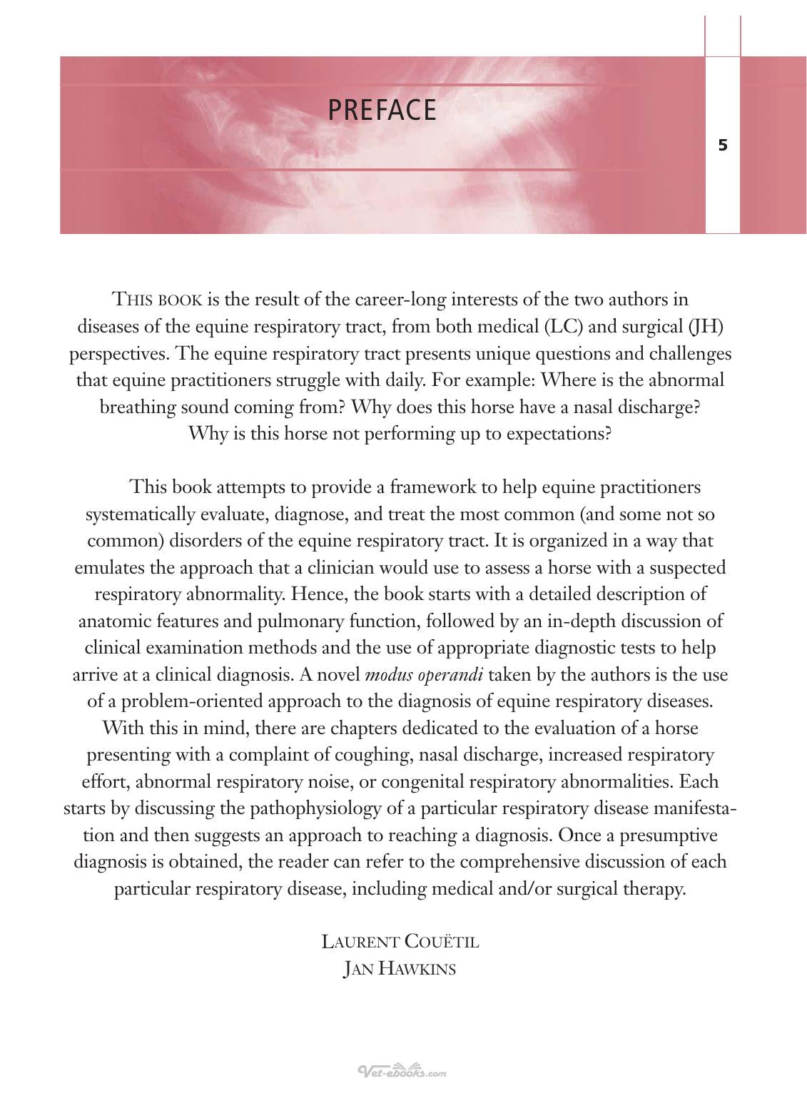 Respiratory Diseases Of The Horse A Problem Oriented Approach To Diagnosis And Management
