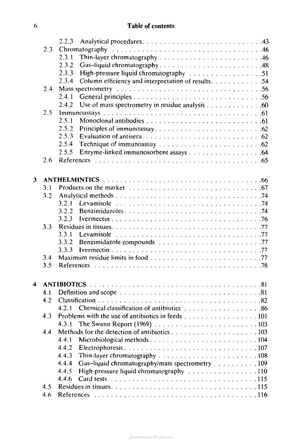 Determination Of Veterinary Residues In Food